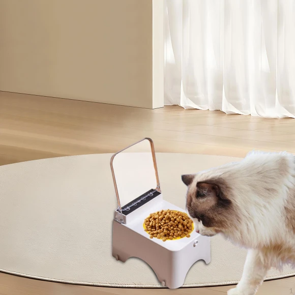 Elevated Pet Feeder with Smart Features — Raised Bowls, Dewdroop
