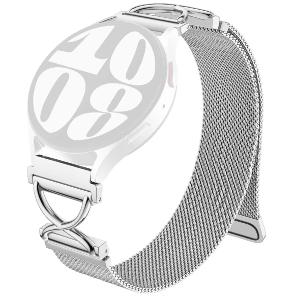 Magnetic Stainless Steel Milanese Strap with X-Shaped Connector — Fitness Bands, Smartwatch 2025