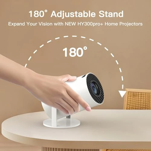 Mini Projector with Wi-Fi 6 and Bluetooth 5.4 — Home Theater Projectors, WEMI