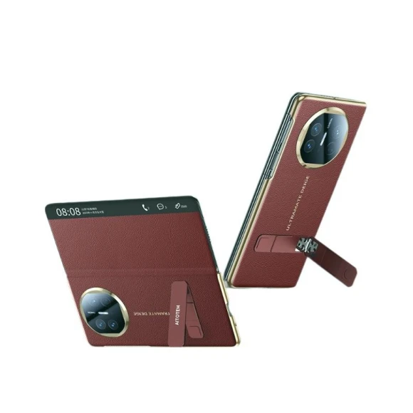 Phone Case Electroplated Stand Anti-drop Smart Window Sleep Business Men's Leather Case — Phone Accessories, Huawei