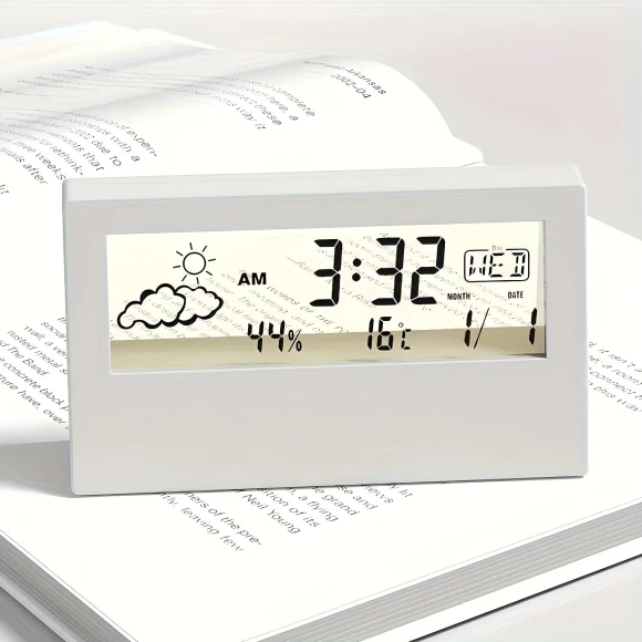 Silent LED Digital Weather Display Clock — Alarms & Clocks, E-homekit