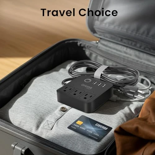 Smart Power Strip with Voice Control — Power Solutions & Surge Protection, GHome Smart