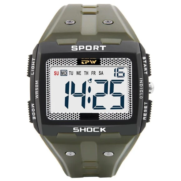 Waterproof Digital Sports Watch — Active Timepieces, AI Supermarket