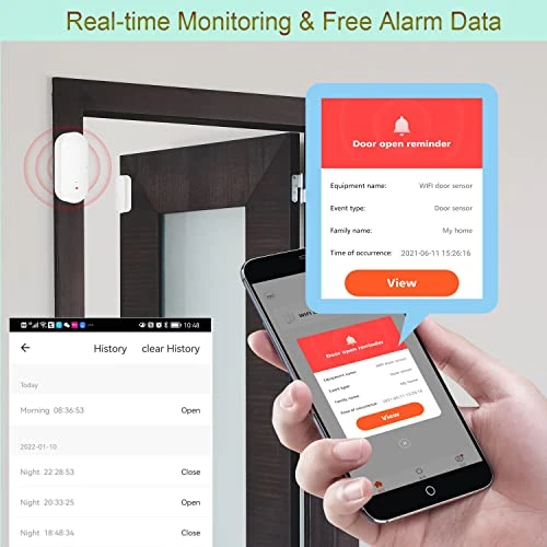WiFi Door Window Sensor — Smart Home Security, Gaoducash