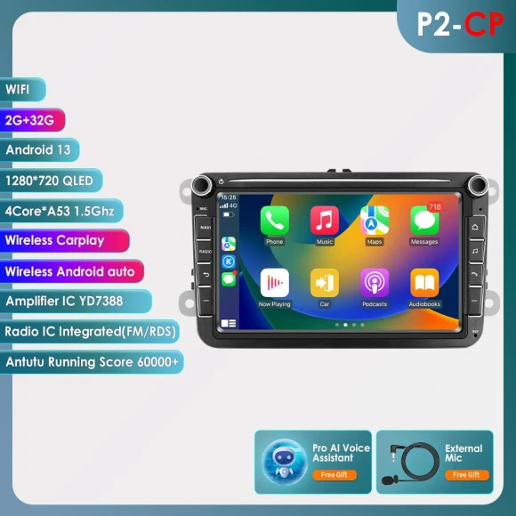 Car Multimedia Player with GPS and Android — In-Dash, OSSURET