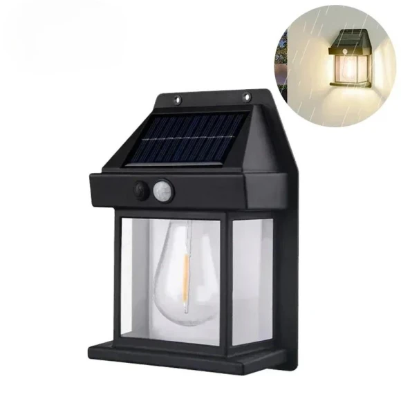 Outdoor Solar Wall Light with Motion Sensor — Outdoor Security & Flood Lighting, Homehop