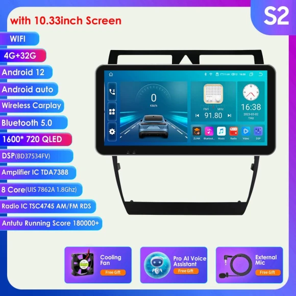 Android Car Multimedia System with Apple CarPlay — In-Dash, Hizpo