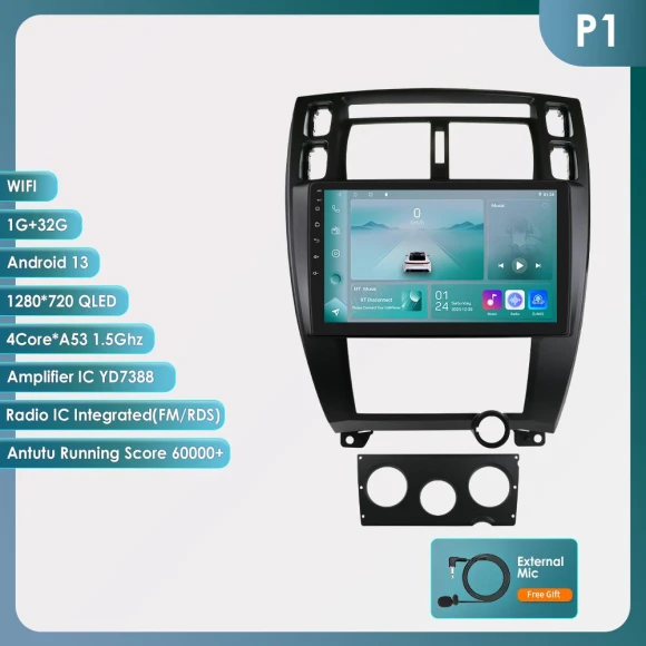 Android Car Multimedia System with GPS Navigation — In-Dash, Hizpo