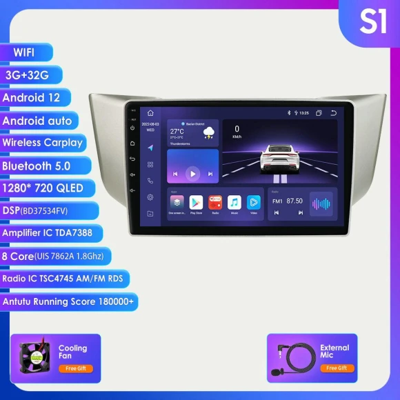Android Car Multimedia Video Player with Navigation — In-Dash, Hizpo