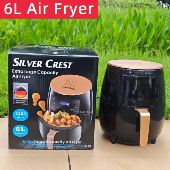 Automatic Large Capacity Touch Control Air Fryer — Air Fryers, SilverCrest