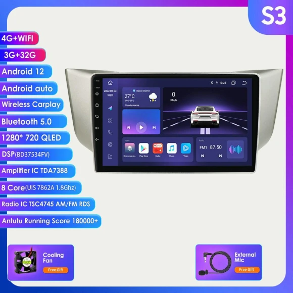 Car Multimedia Video Player with Navigation — In-Dash, Hizpo