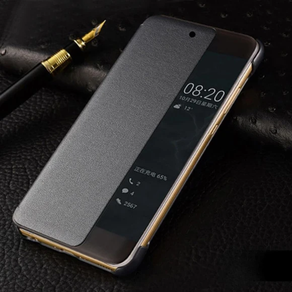 Flip Cover with Smart View Window and Auto Wake/Sleep — Basic Cases, Huawei