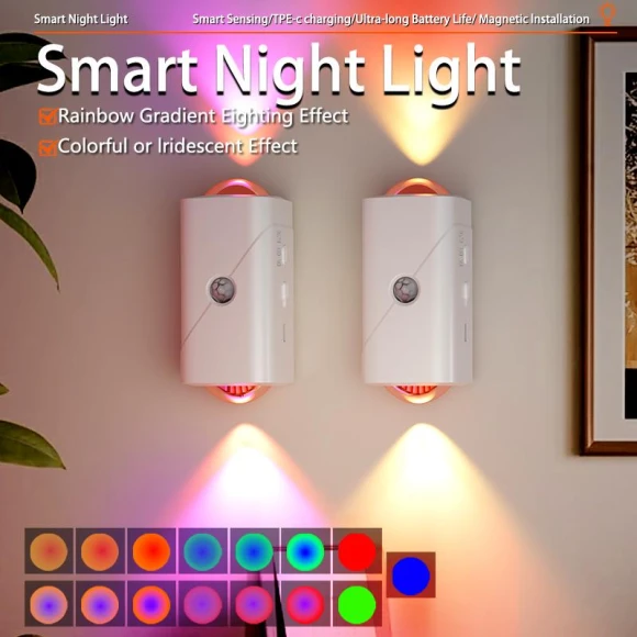 LED Smart Sensor Night Light — Outdoor Security & Flood Lighting, Aura Living