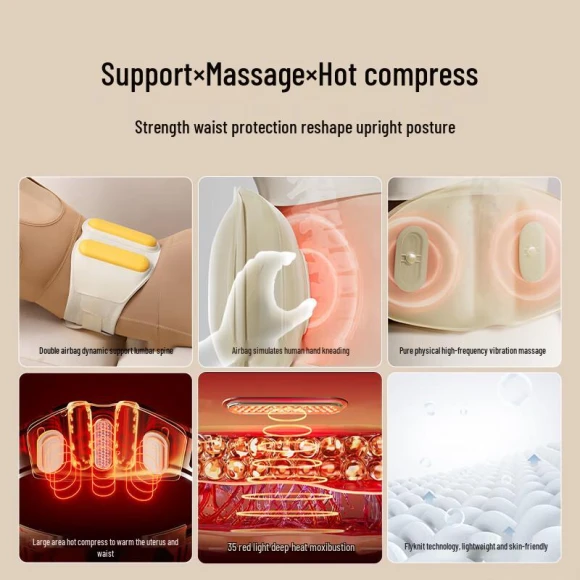 Smart Waist Back Massager with Heat and Vibration — Thermal Comfort Solutions, Breo