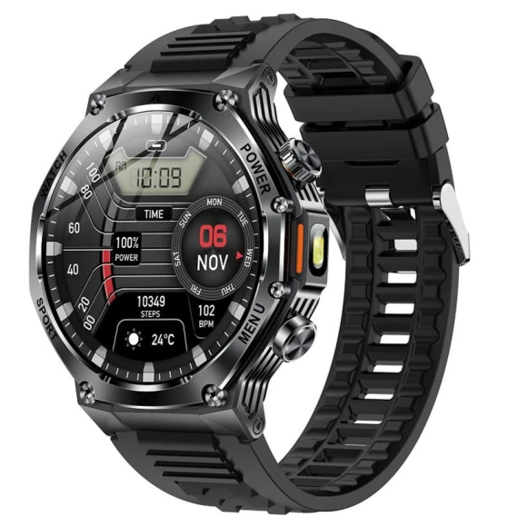 Smart Watch with Flashlight, Multi-Sport Fitness Tracker, Bluetooth Calls, Large Battery — Smartwatches, ESTG