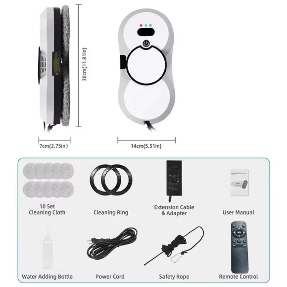 Window Cleaning Robot with UPS System, Combo Vacuum and Mop — Smart Cleaning Robots, Aura Living