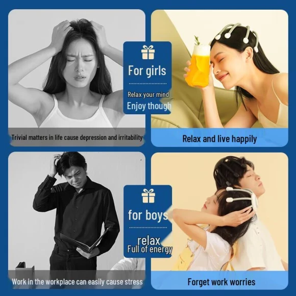 Smart Head Massager — Head Relaxation Tools, Hezheng