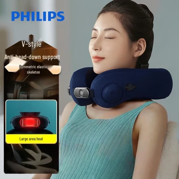 Smart Inflatable U-shaped Neck Massager Pillow — Back Relief Solutions, Philips