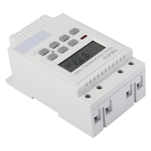 Digital Electric Programmable Smart Control Switch Timer — DIN Mount, GateArms+