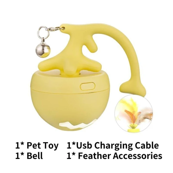 Electric Rolling Cat Toy Ball — Cat Playthings, CrimsonCraft