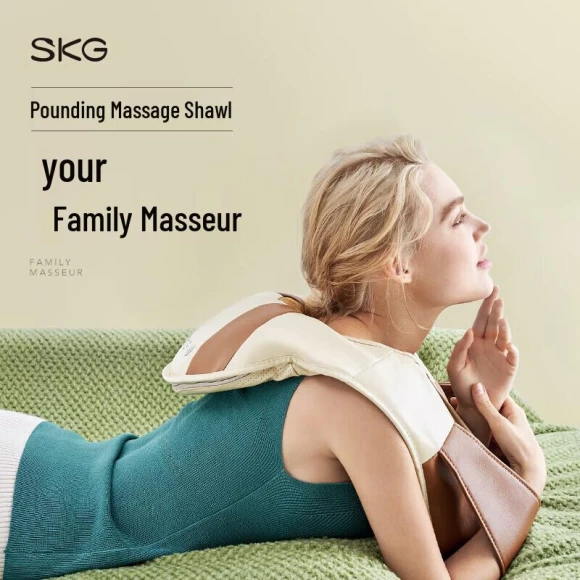 Smart Neck Massager with Heat and Pulse — Massage Gun, SKG