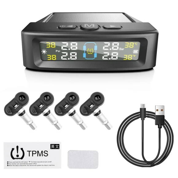 Tire Pressure Monitoring System with Solar Power — TPMS Sensor Replacements, LEEPEE