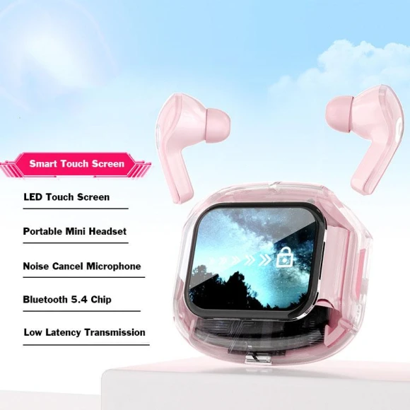 Wireless Headphones with Touch Screen — In-Ear Headphones, Along Choice