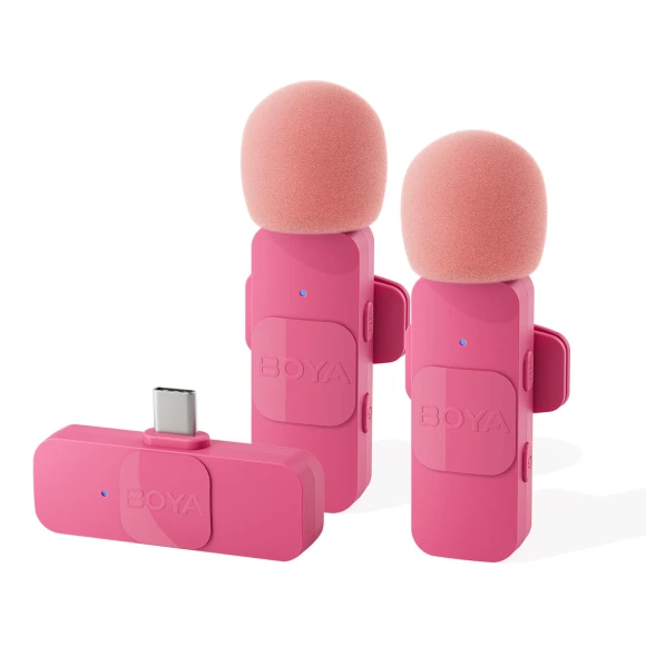 Wireless Lavalier Microphone System — Portable Clip-On Mics, Boya