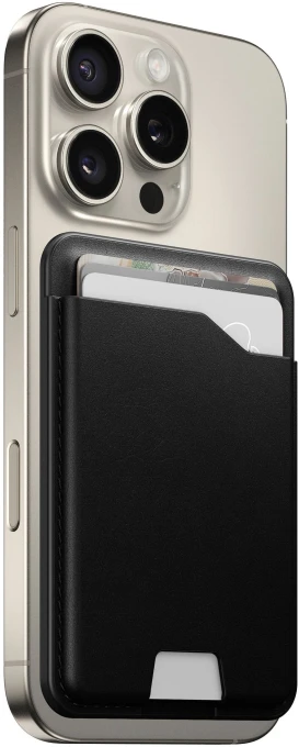 Leather Mag Wallet with Find My Tracking — Battery Charger Cases, Nomad