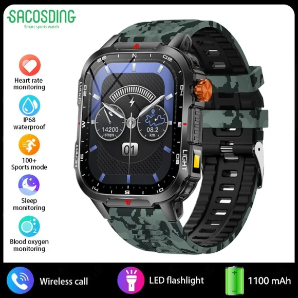 Men's Smart Watch with Bluetooth Calling — Smartwatches, SACOSDING