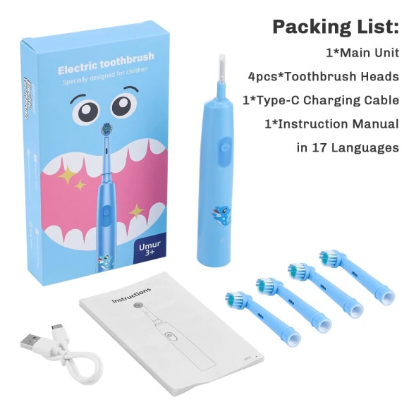 Rechargeable Smart Toothbrush for Kids — Kids' Electric Toothbrushes, Mellow Home