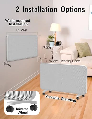 Convection Panel Infrared Space Heater — Portable Heating Solutions, Humcalo