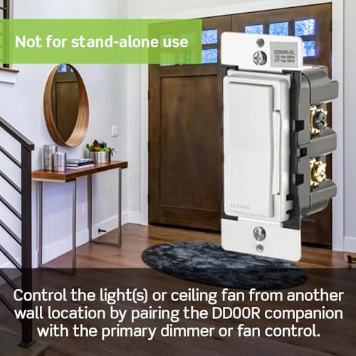Dimmer Switch Companion for Multi-Location Dimming — Ceiling Fan Wall Controls, Leviton