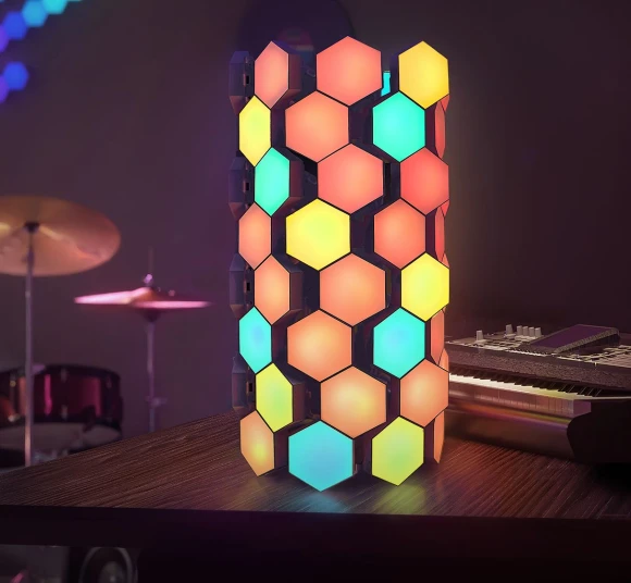 Hexagonal Light Panels Kit — LED Strips, Linked Sparx