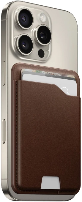 Leather Mag Wallet with Find My Tracking — Basic Cases, Nomad