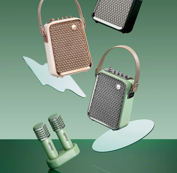Portable Karaoke Speaker with Dual Microphones — Karaoke Players, Divoom