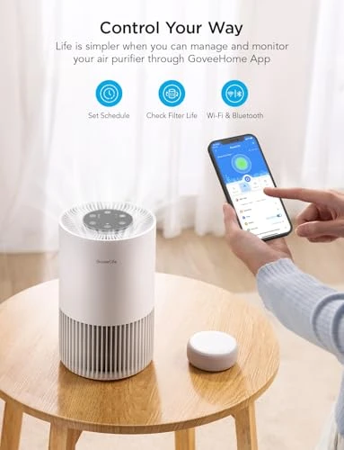 Smart Air Purifier for Bedroom — Portable Air Purifiers, GoveeLife
