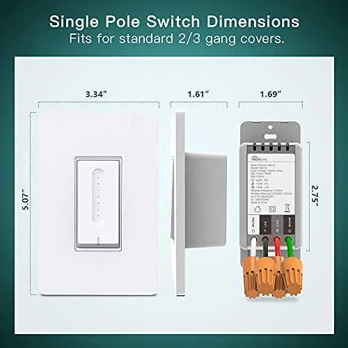 Smart Dimmer Switch — Ceiling Fan Wall Controls, TREATLIFE