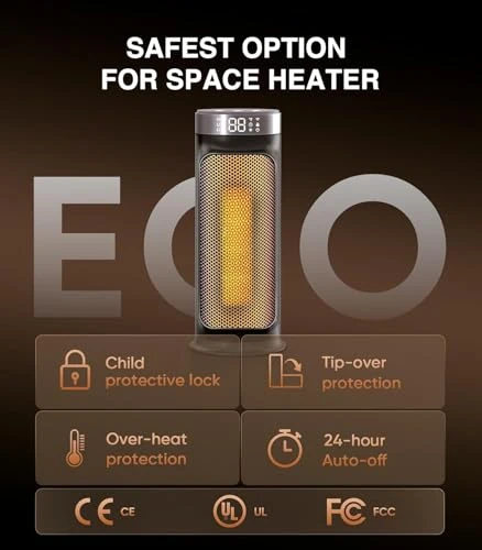 Smart Electric Space Heater — Portable Heating Solutions, DAYETTE