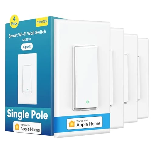 Smart Light Switch 4 Pack — Dimmer Switches, meross