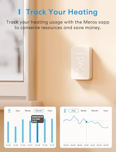 Smart Thermostat for Electric Baseboard Heater — Home Climate Control, meross
