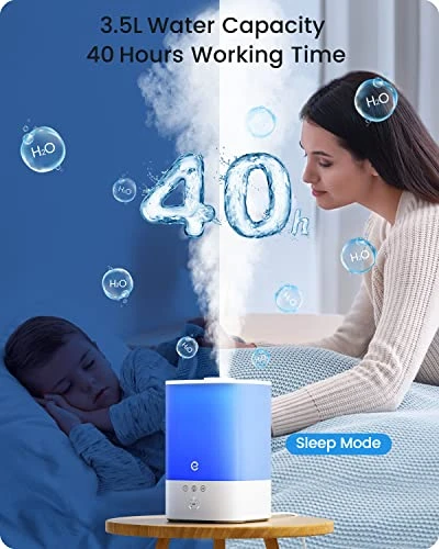 Smart WiFi Cool Mist Humidifier with Diffuser and Night Light — Air Moisturizers, Esemoil