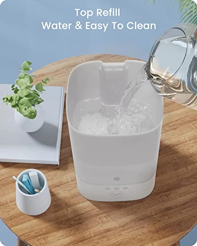 Smart WiFi Cool Mist Humidifier with Diffuser and Night Light — Air Moisturizers, Esemoil