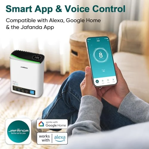 WiFi HEPA Air Purifier for Large Rooms — Activated Carbon Air Purifiers, Jafända