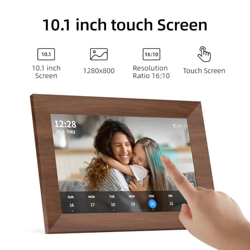 10.1 Inch Smart Wi-Fi Digital Calendar (Wood Grain) — Calendars, SyncGo