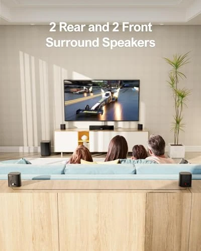 7.1 Channel Sound Bar with Subwoofer and Surround Speakers — Home Entertainment Systems, Ultimea