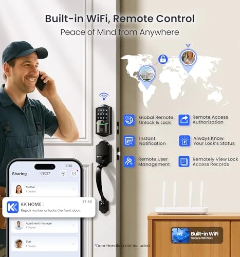 Built-in Wi-Fi Smart Lock — Deadbolts, Veise
