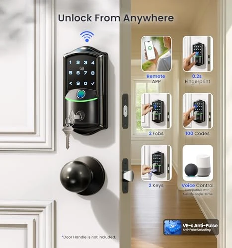 Built-in Wi-Fi Smart Lock — Deadbolts, Veise