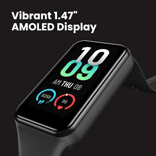 Fitness and Activity Tracker with Heart Rate, SpO2, Sleep Analysis, Alexa Built-In, 18-Day Battery — Smartwatches, Amazfit