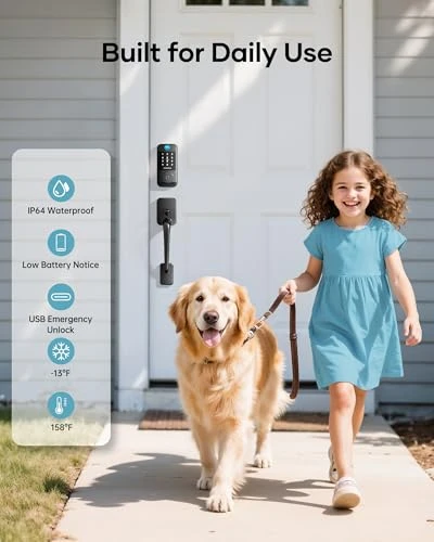 Front Door Lock Set — Deadbolts, HEANTLE